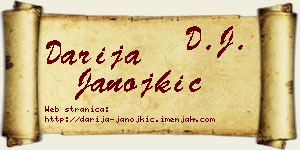Darija Janojkić vizit kartica